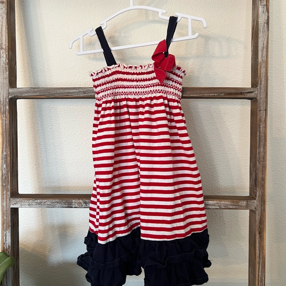 Red white and blue baby dress